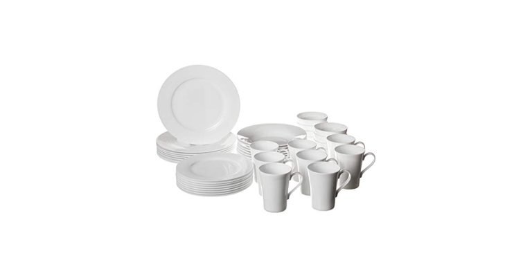 Mikasa Lucerne White 40 Piece Dinnerware Set: Elegance Redefined 5 mikasa lucerne white 40 piece dinnerware set