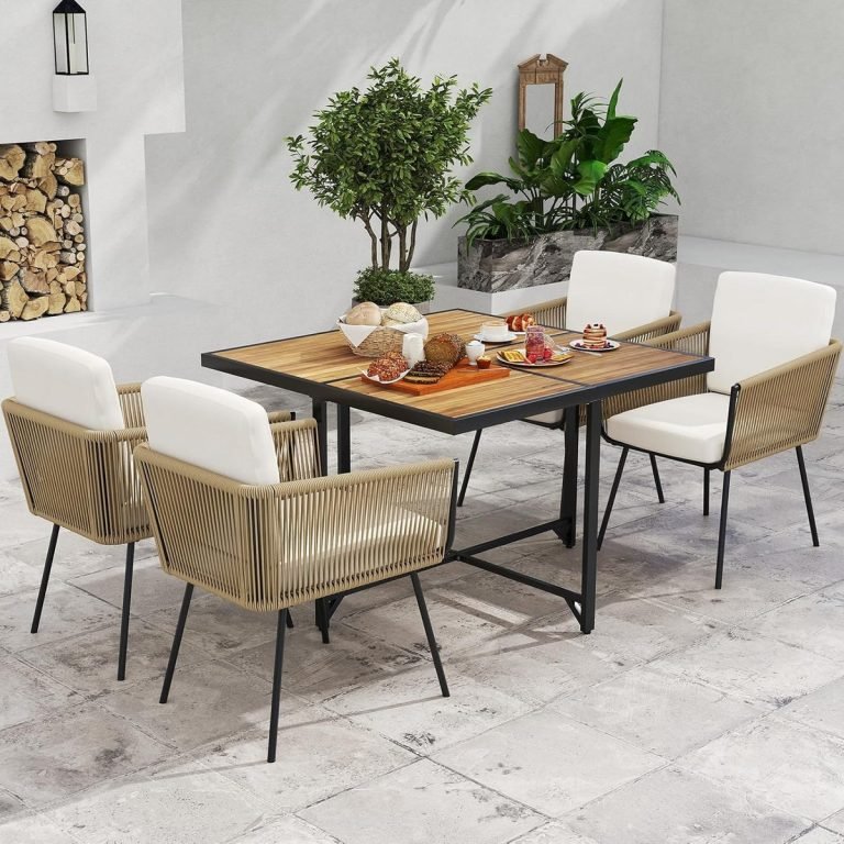 Modern Outdoor Dining Table Set: Stylish Comfort for Every Patio 19 modern outdoor dining table set 1
