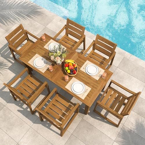 Nautica 7 Piece Outdoor Dining Set Teak: Stylish, Durable Patio Essential 19 nautica 7 piece outdoor dining set teak