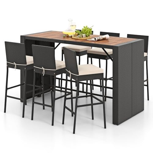 Outdoor Bar Height Dining Set: Stylish Patio Furniture for Ultimate Comfort 13 outdoor bar height dining set
