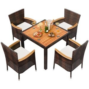 outdoor dining 5 piece set 1