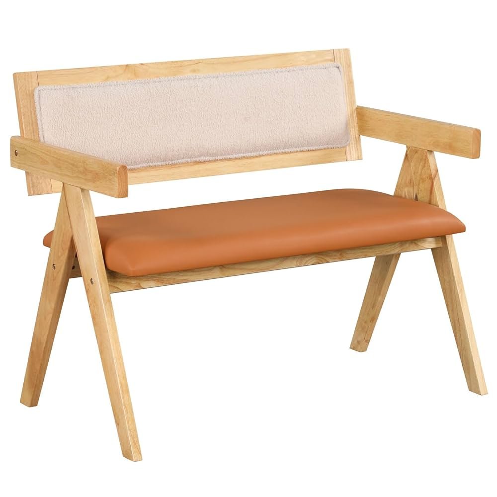 outdoor dining bench with back 1