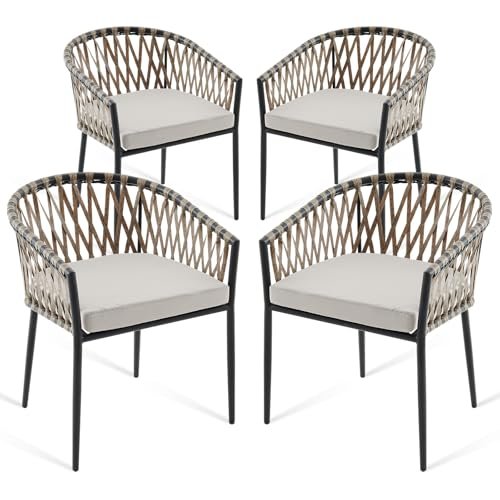 Outdoor Dining Chairs Set of 4 With Cushions for Ultimate Patio Comfort 1 outdoor dining chairs set of 4 with cushions