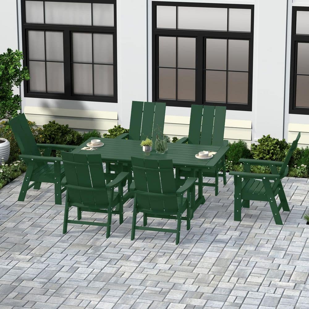 outdoor dining set green