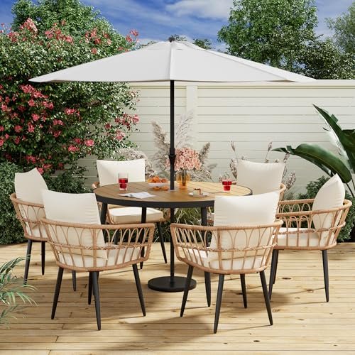 Outdoor Dining Set Mid Century: Stylish 7-Piece Patio Furniture Ideas 19 Outdoor Dining Set Mid Century