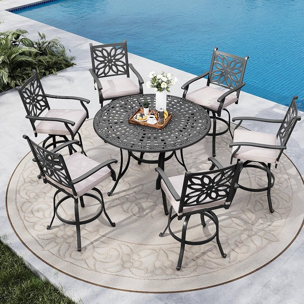 outdoor dining set round