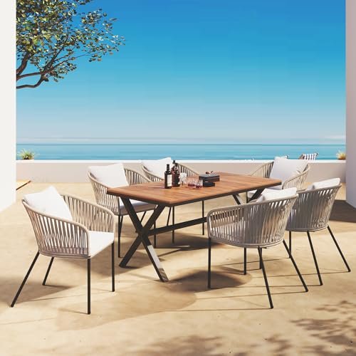 Outdoor Dining Set With Rope Chairs: Stylish Comfort for Your Patio 1 outdoor dining set with rope chairs