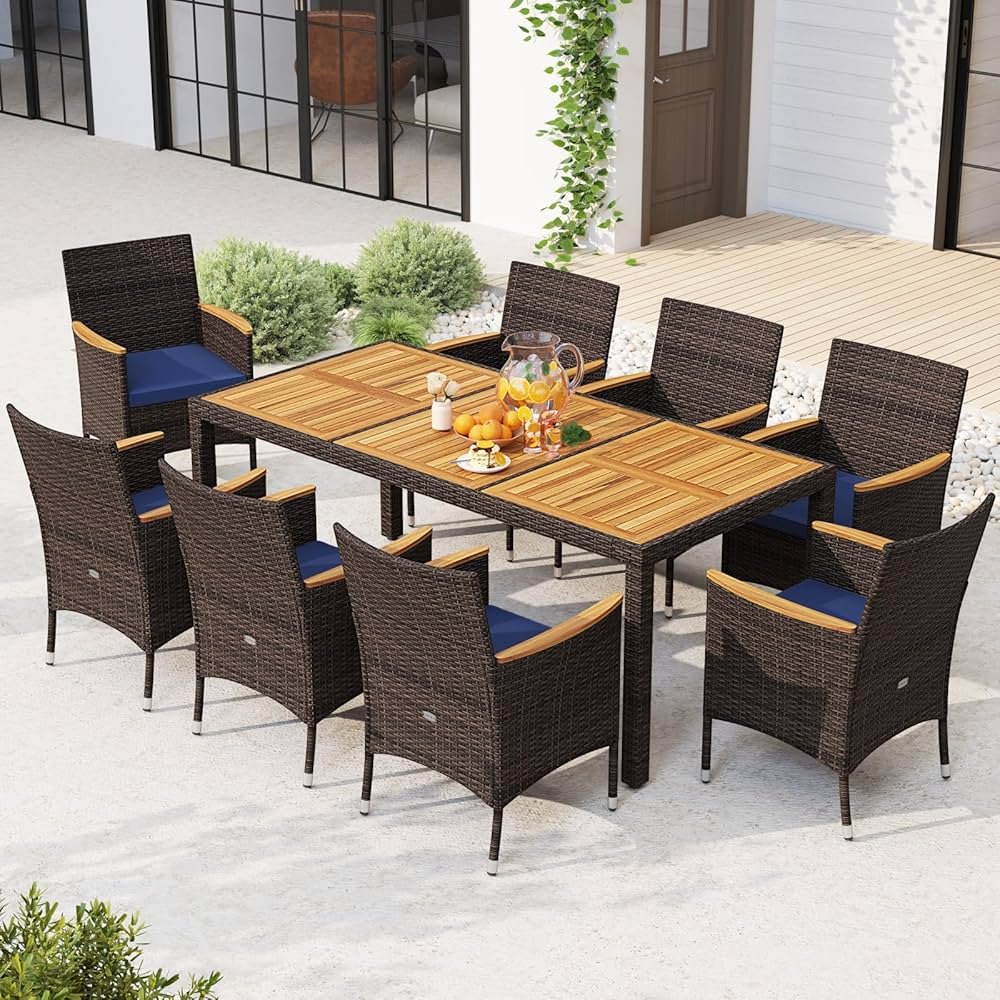 outdoor dining table 8 seater