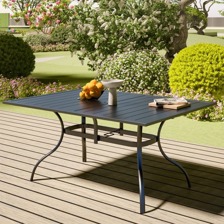 Outdoor Dining Table Black: Stylish, Durable, and Perfect for Any Patio 7 outdoor dining table black