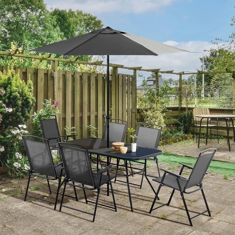 Outdoor Dining Table With Umbrella: Stylish Comfort for Every Season 17 outdoor dining table with umbrella 1