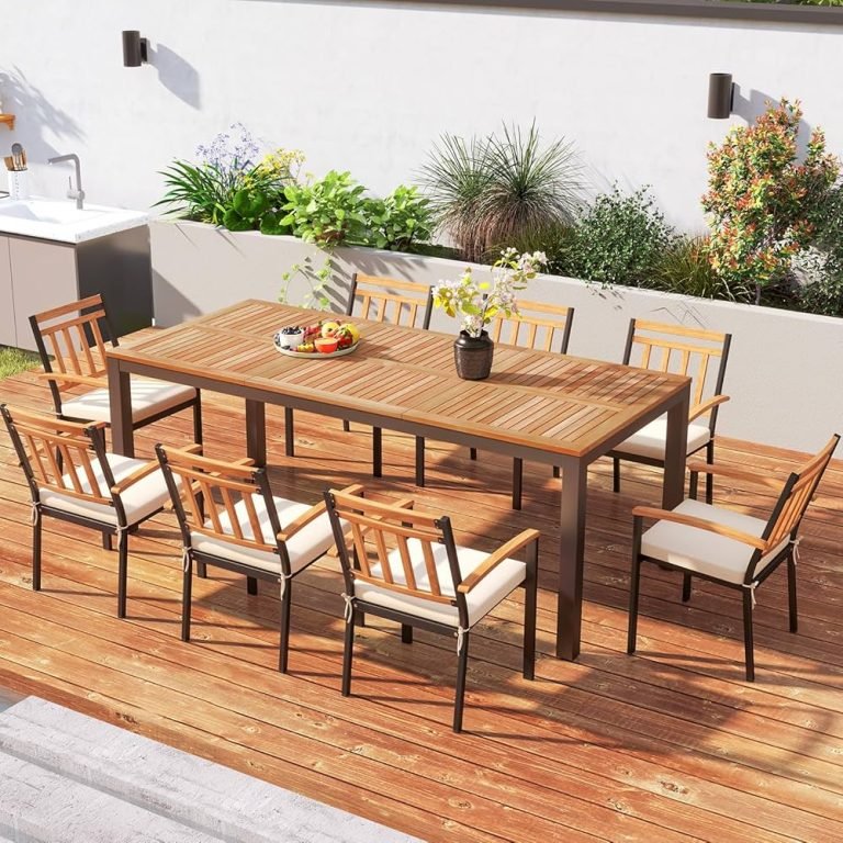 Outdoor Dining Table Wood: Durable Designs for Stylish Spaces 13 outdoor dining table wood