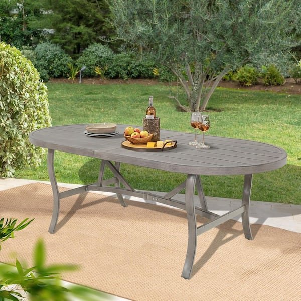 Outdoor Oval Dining Table: Stylish Comfort for Every Gathering 7 outdoor oval dining table