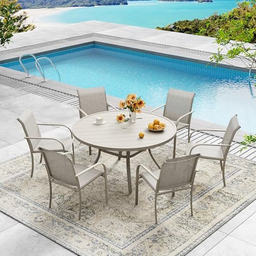 Outdoor Round Dining Sets for 6: Stylish Patio Furniture Ideas for Gatherings 17 outdoor round dining sets for 6