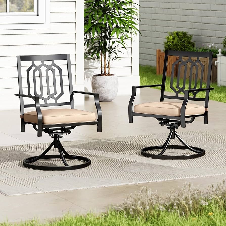 outdoor swivel rocker dining chair 1