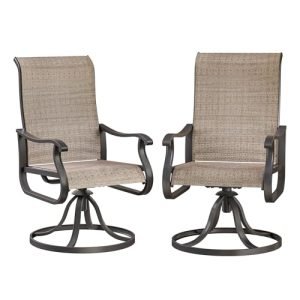outdoor swivel rocking dining chairs