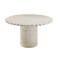 Outdoor Travertine Dining Table: Timeless Elegance for Your Patio 17 outdoor travertine dining table