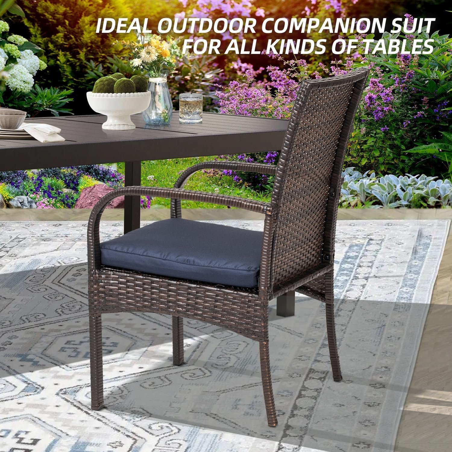 outdoor wicker dining chairs