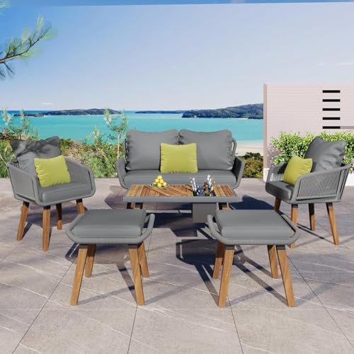 Outdoor Wood Dining Table for 6: Stylish and Durable Patio Furniture Sets 1 outdoor wood dining table for 6