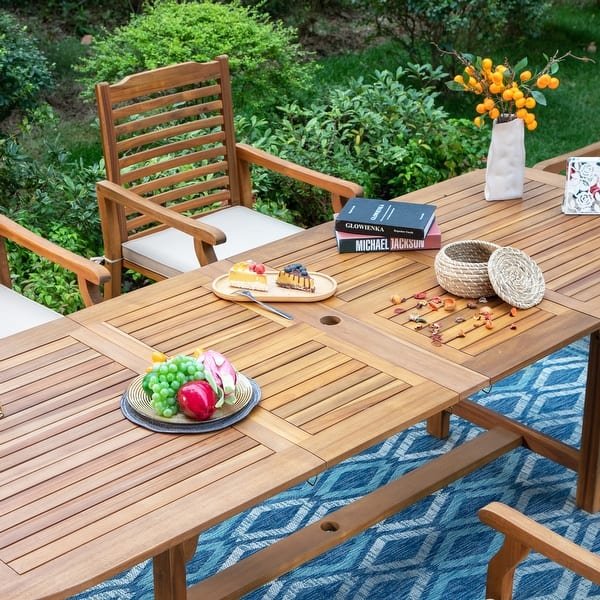 Outdoor Wood Dining Table for 8: Stylish & Durable Choices 19 outdoor wood dining table for 8