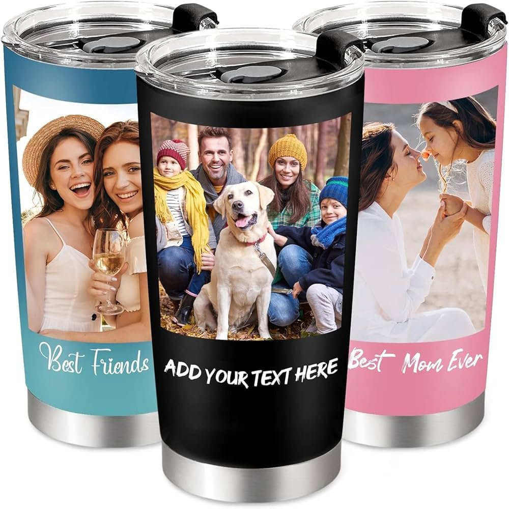 personalized travel mug with photo 1