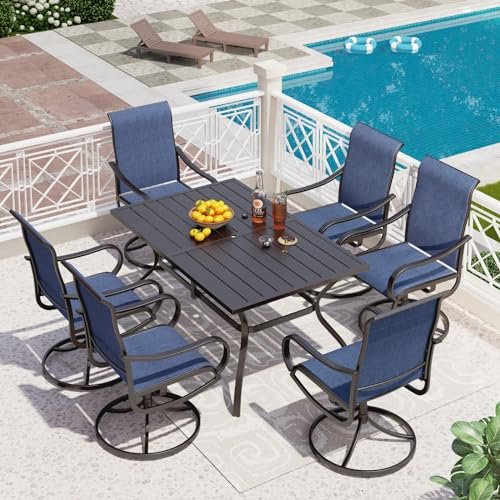 Phi Villa 7 Piece Outdoor Dining Set: Stylish Comfort for Your Patio 3 phi villa 7 piece outdoor dining set