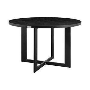 round aluminum outdoor dining table