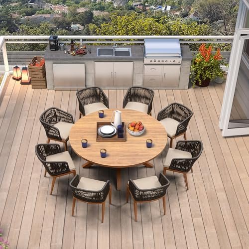 Round Outdoor Dining Sets for 8: Stylish Patio Furniture for Every Backyard 3 round outdoor dining sets for 8