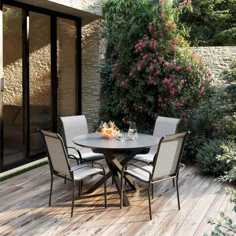 Round Outdoor Dining Table for 4: Stylish Comfort for Every Patio 5 round outdoor dining table for 4