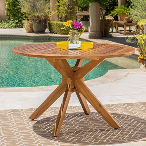 Round Outdoor Dining Table Wood: Top Stylish Choices for Patio Perfection 17 round outdoor dining table wood 1