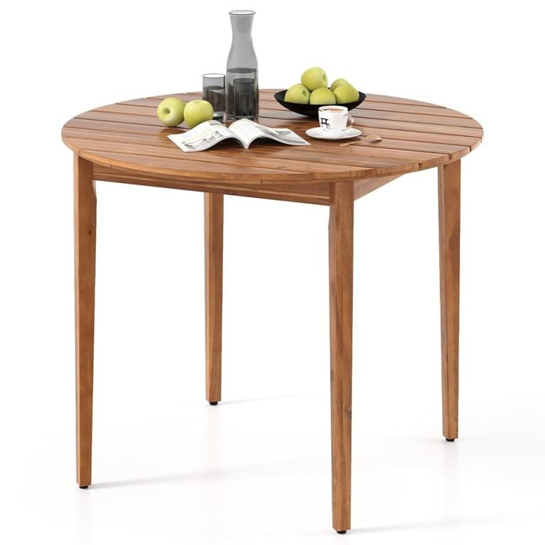 Round Outdoor Dining Table Wood: Stylish, Durable, and Cozy Choices 13 round outdoor dining table wood