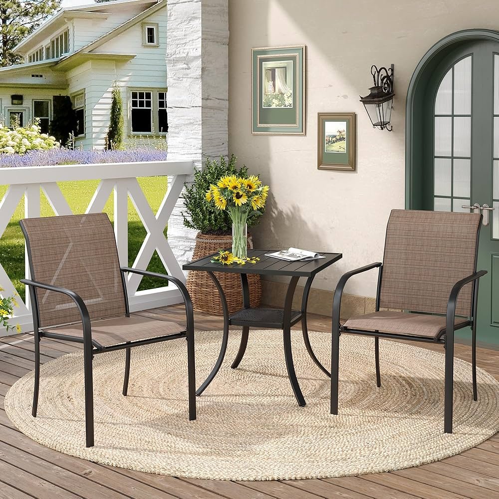 small outdoor dining table for 2