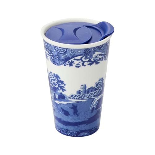 Spode Blue Italian Travel Mug: Elegant Drinkware for Your On-the-Go Moments 5 spode blue italian travel mug