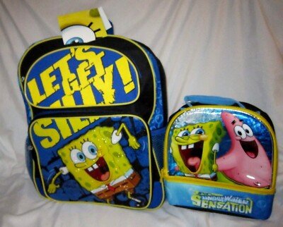 Spongebob Backpack With Lunch Box: Ultimate School Combo 19 spongebob backpack with lunch