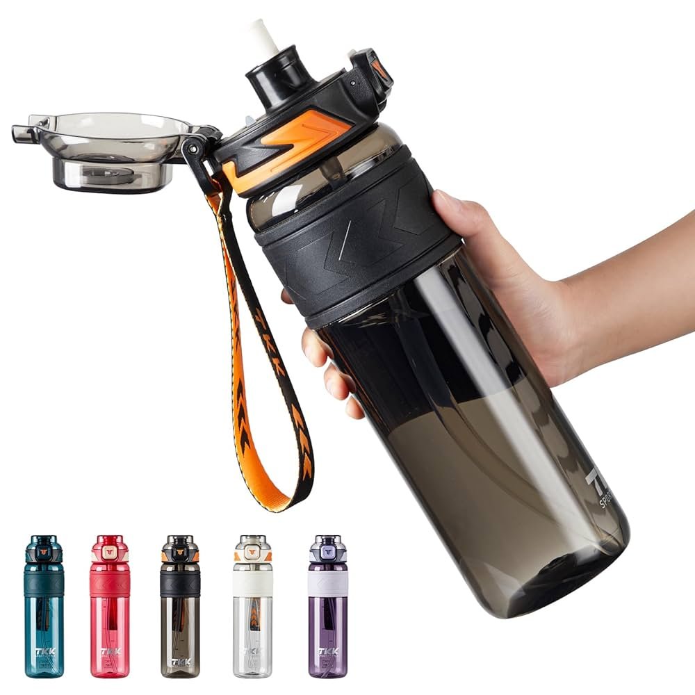 sports water bottle with straw 1