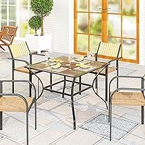 Square Outdoor Dining Table for 4: Stylish & Space-Saving Picks 5 square outdoor dining table for 4