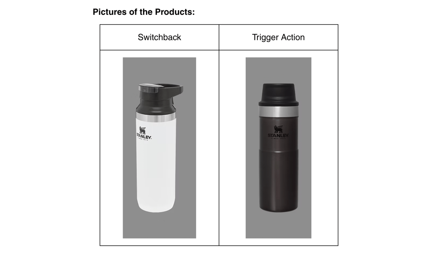 stanley switchback and trigger action stainless steel travel mugs