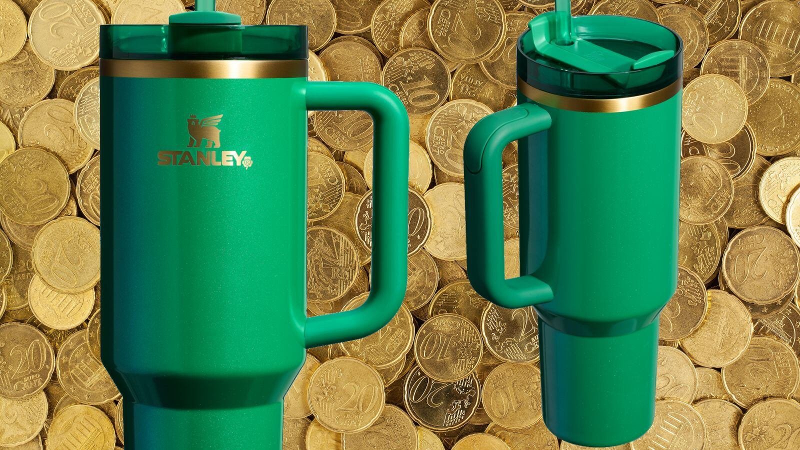 stanley unveils shimmering shamrock st patricks day drinkware collection