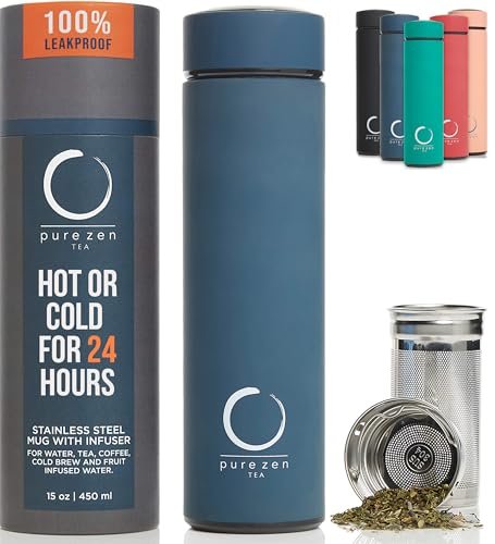 Tea Travel Mug With Infuser: Ultimate Leakproof Stainless Steel Tumbler 11 tea travel mug with infuser