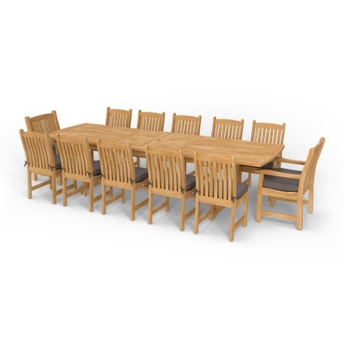 Teak Outdoor Dining Table for 10: Stylish, Durable, Perfect! 7 teak outdoor dining table for 10