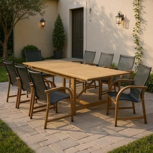 Teak Wood Outdoor Dining Table: Durable Elegance for Your Patio Space 9 Outdoor Dining Table Solid Teak