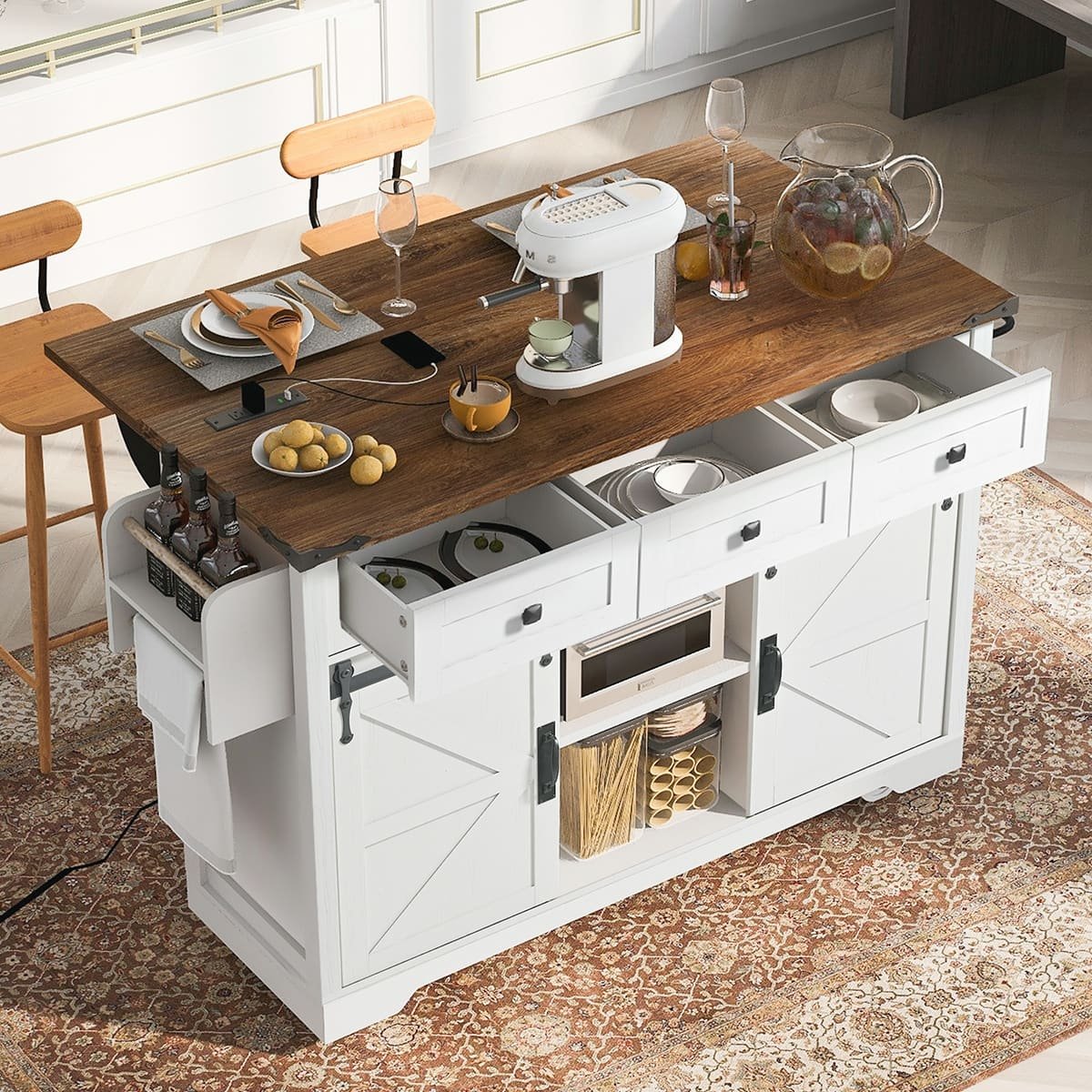 tool box as kitchen island