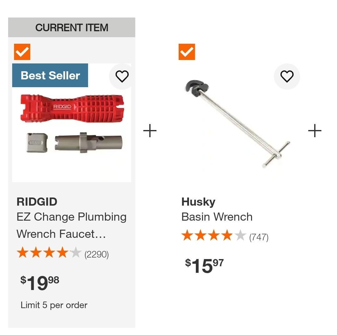 tools needed to install a kitchen faucet