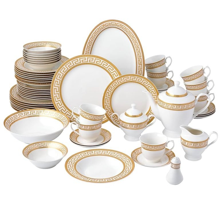 White And Gold Dinnerware Set for 8: Elevate Your Dining 15 white and gold dinnerware set for 8