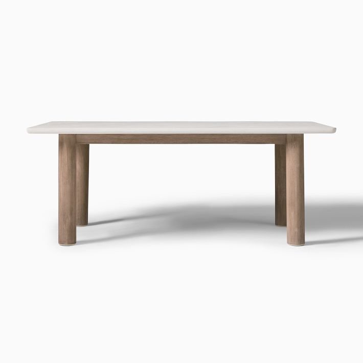 White Concrete Outdoor Dining Table: Stylish, Durable & Modern Designs 13 white concrete outdoor dining table