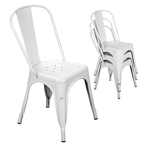 White Outdoor Dining Chairs Set of 4 for Stylish and Durable Patio Seating 3 White Outdoor Dining Chairs Set of 4