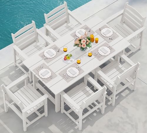 White Outdoor Dining Set for 6: Stylish and Durable Patio Furniture Ideas 1 white outdoor dining set for 6