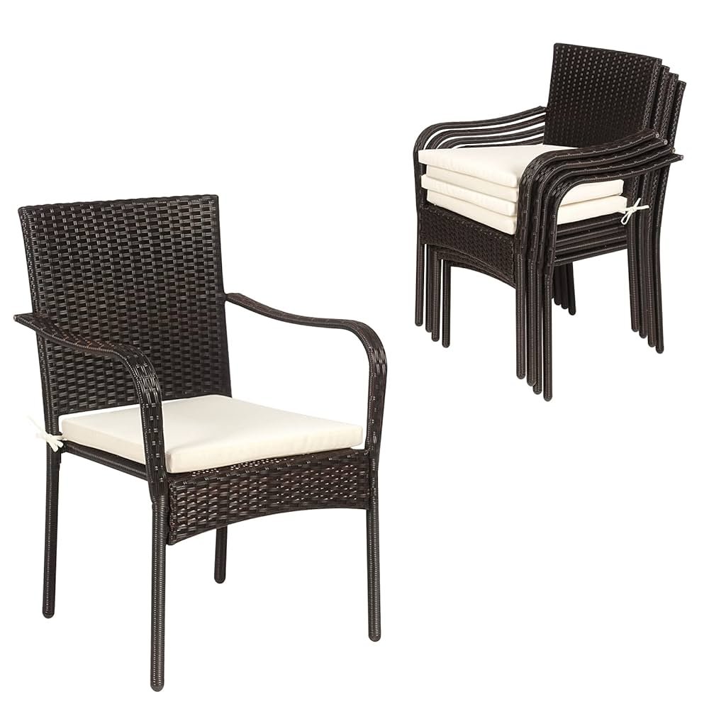 wicker outdoor dining chair
