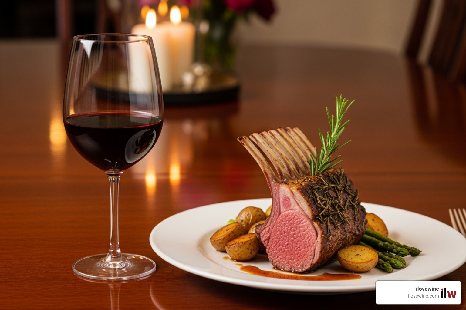 wine with rack of lamb pairing