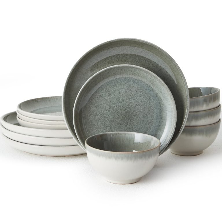 Yellowstone 12 Piece Ceramic Dinnerware Set: Elegant Dining Essentials 7 yellowstone 12 piece ceramic dinnerware set
