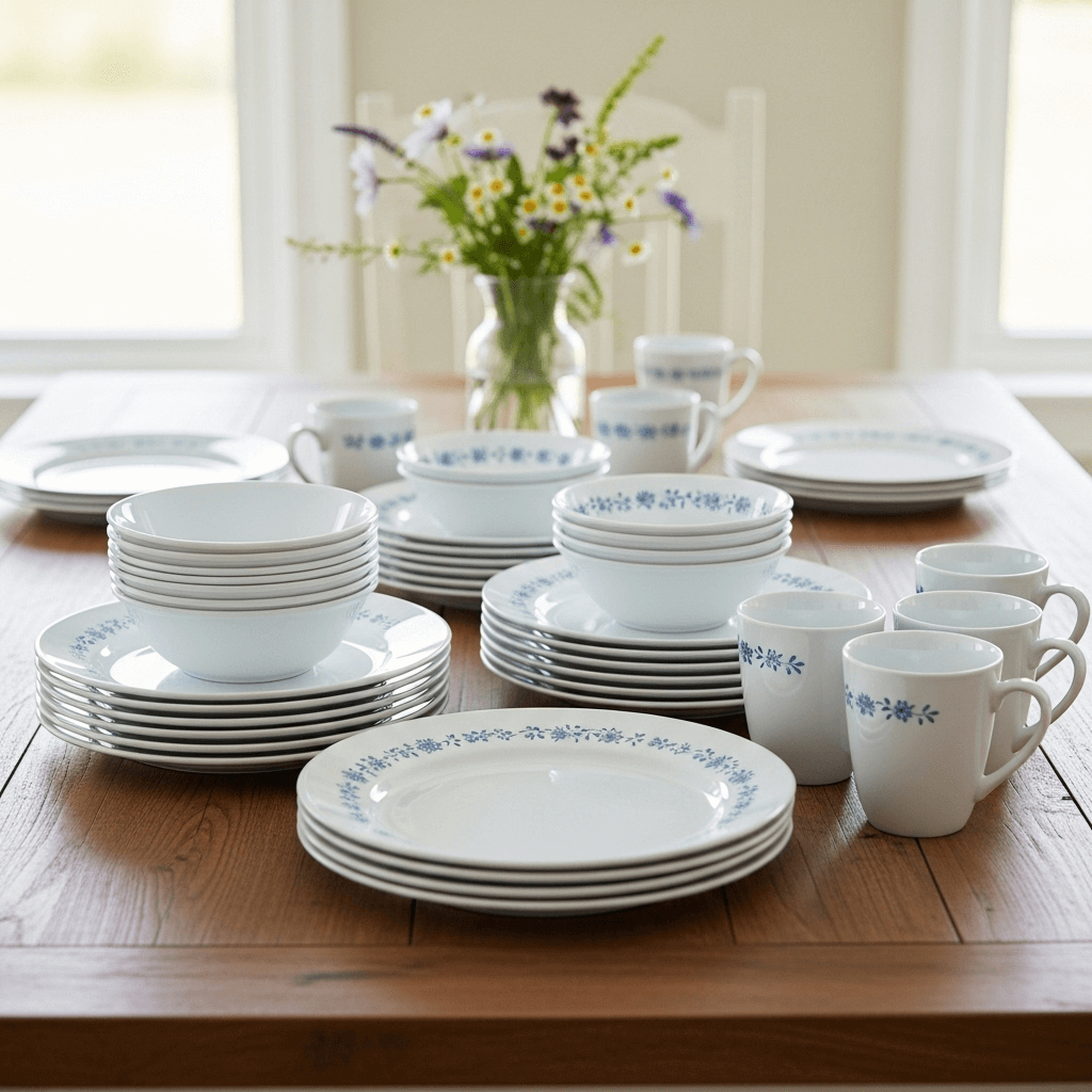 16 Pc Corelle Dinnerware Set – Durable & Stylish Tableware